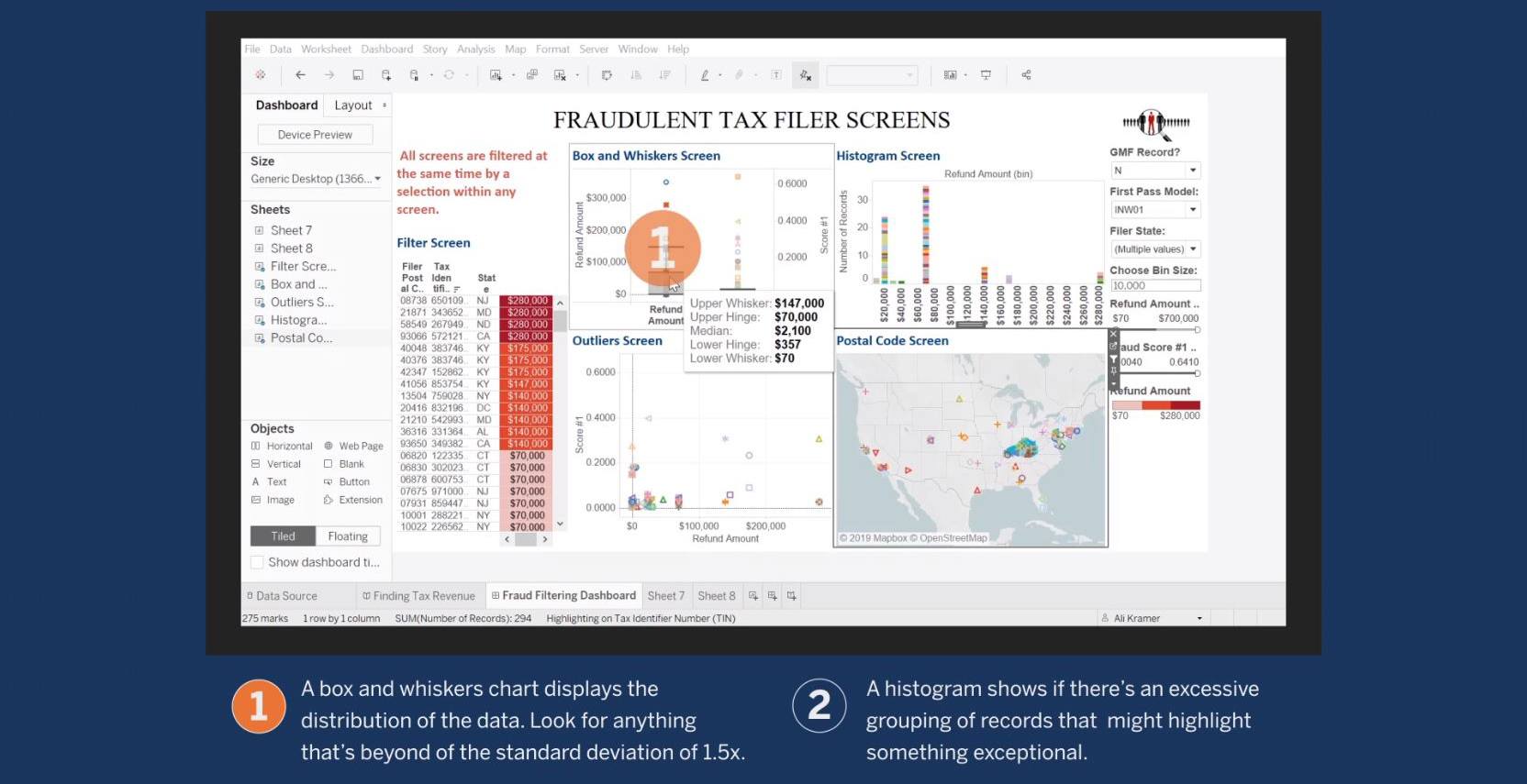 Navigate to Screen for Tax Fraud Using Data Analytics